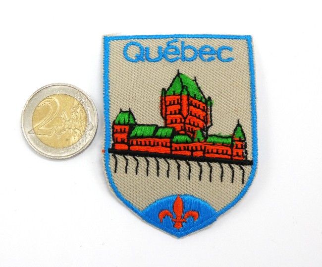 Ecusson city ville patch Québec Canada)  7 cm X 5 cm