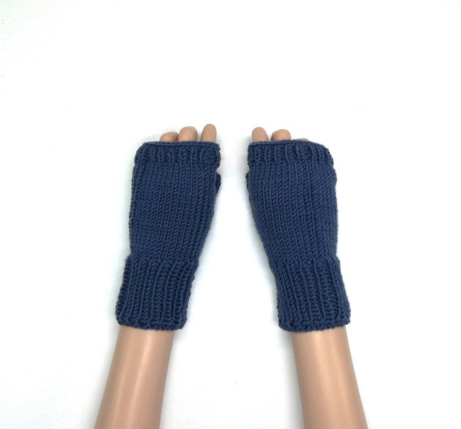   Mitaine femme Katia Merino sport bleu jean avec pouce C 12