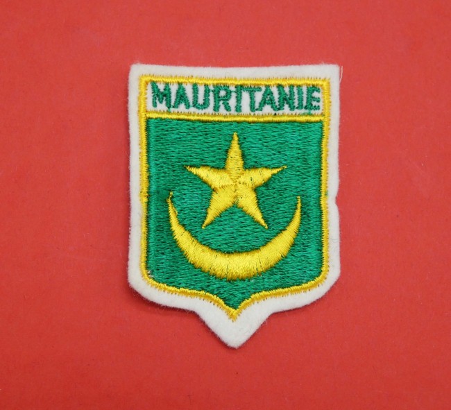 Ecusson brodé pays MAURITANIE
