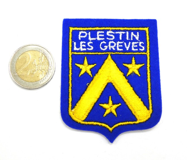 Ecusson brodé ville Plestin Les Grèves