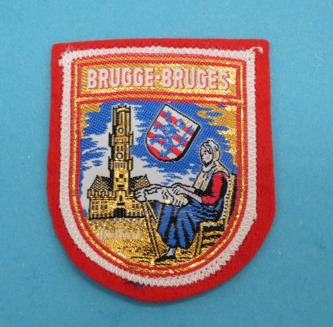 P1010763 Ecusson brodé ville BRUGGE - BRUGES à coudre