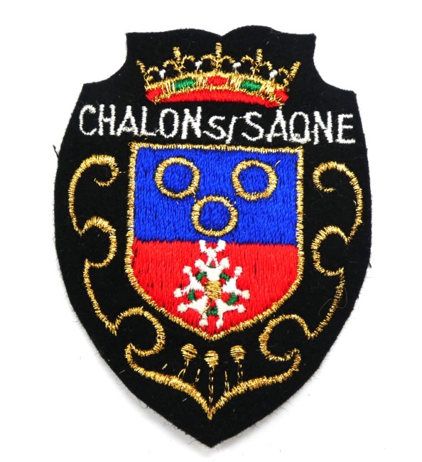 Ecusson meresse brodé ville Chalon sur Saône