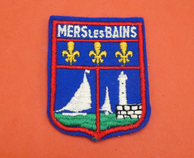 Ecusson brodé ville Mers Les Bains 
