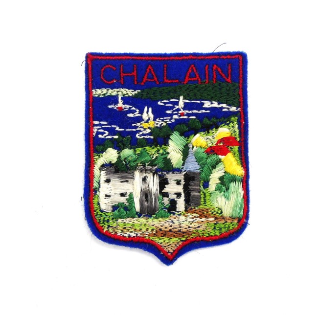 Ecusson brodé ville Chalain 