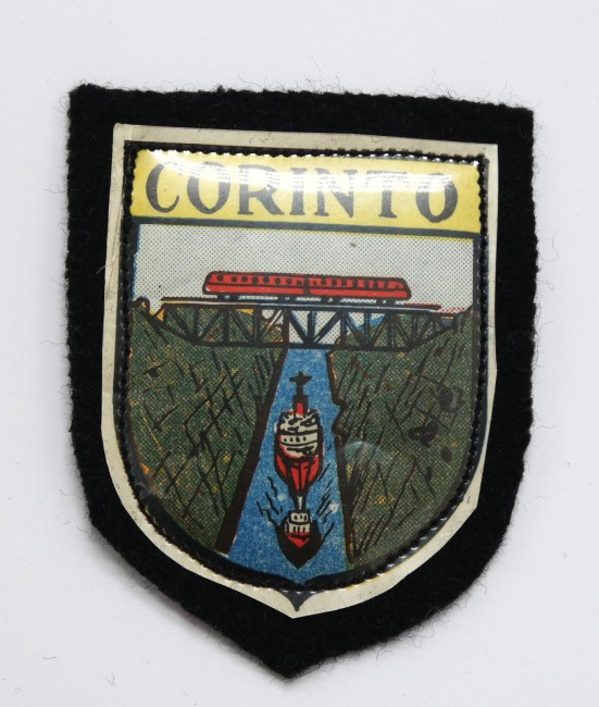 Ecusson brodé ville CORINTO ( Cirinthe , Grèce )