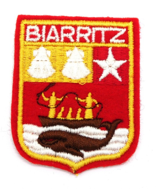 Ecusson brodé ville BIARRITZ