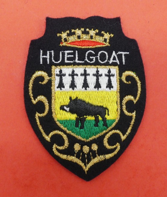 Ecusson brodé ville Huelgoat 