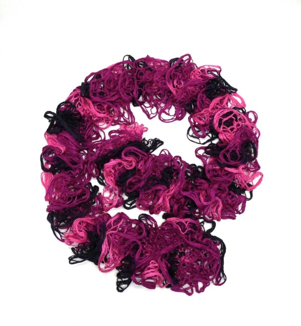Echarpe froufrou femme rose / violette 