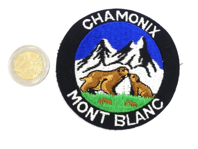 Ecusson brodé montagne Chamonix Mont Blanc 