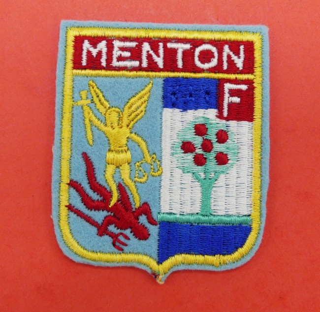 Ecusson brodé ville Menton 