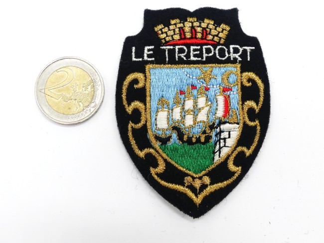 Ecusson collection meresse brodé ville Le Treport