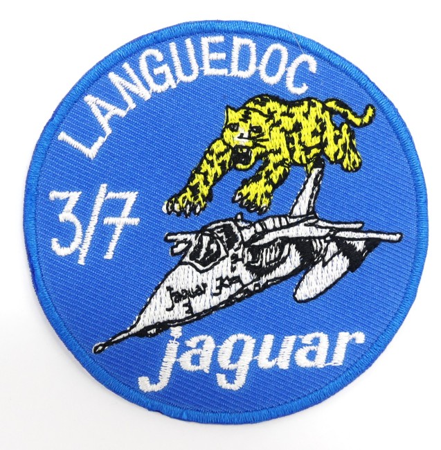 Patch écusson brodé Languedoc 3/7 Jaguar 