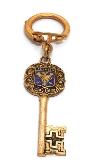 Porte clé métal ville Alençon 