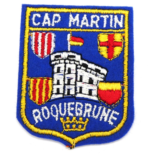 P1070317 Ecusson brodé ville CAP MARTIN ROQUEBRUNE
