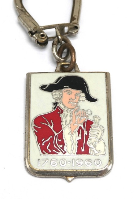 P1050932 Porte clé ancien émaillé peinture Berger