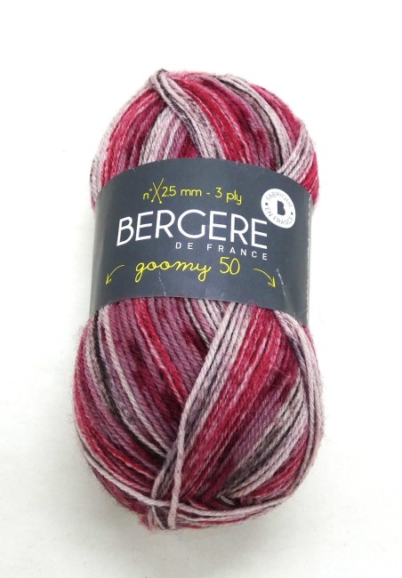 Laine Bergère de France Goomy 50 Imprim rose