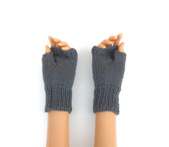 Mitaines grise Katia merino sport