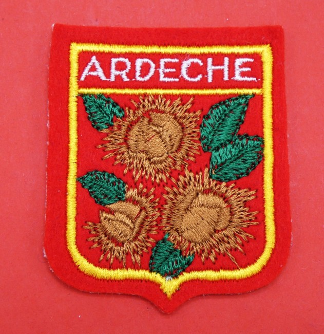 Ecusson brodé ville Ardèche