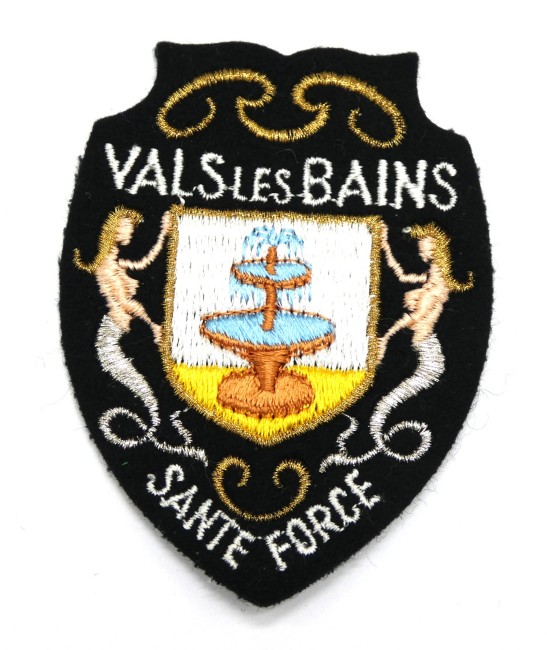 Ecusson brodé ville VALS LES BAINS 