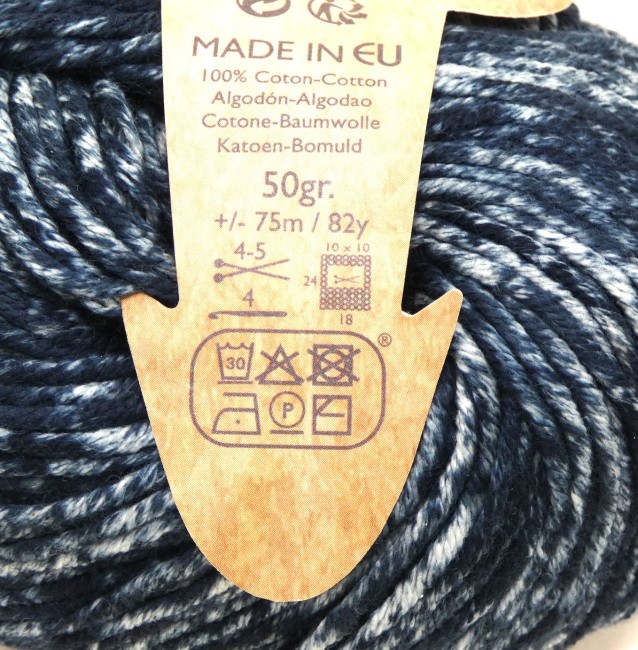  pelotes coton DMC natural DENIM C 17  G 1460 bleu jean