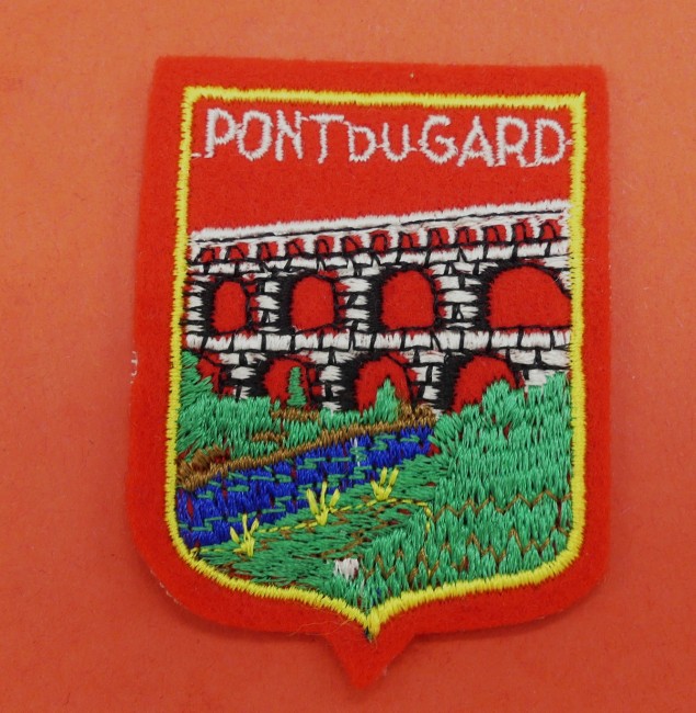 Ecusson brodé Pont du Gard 