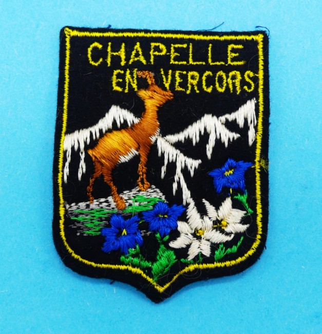 Ecusson brodé collection Chapelle en Vercors 