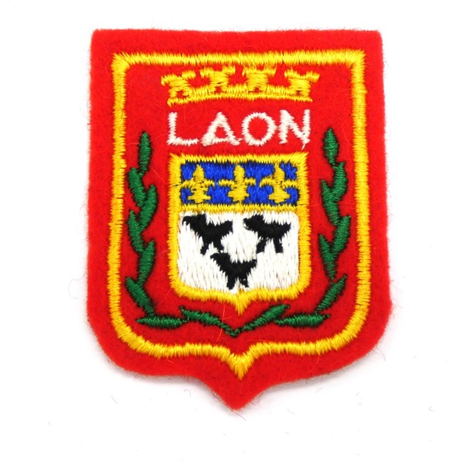 Petit écusson brodé ville Laon