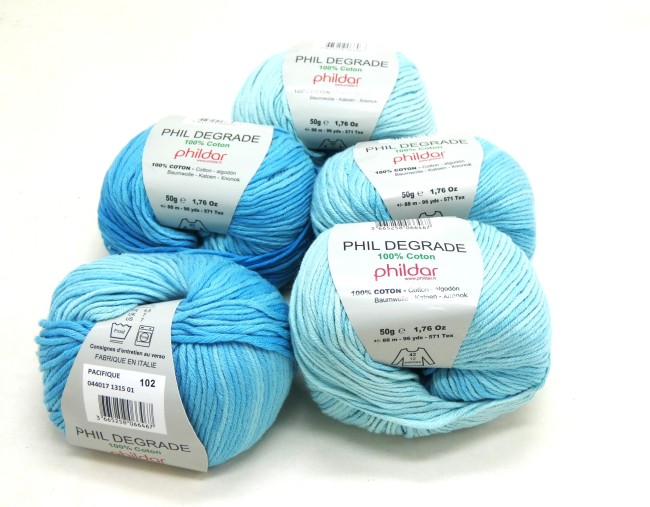 Coton PHILDAR PHIL DEGRADE Pacifique