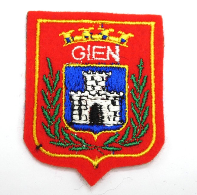 Ecusson brodé ville Gien