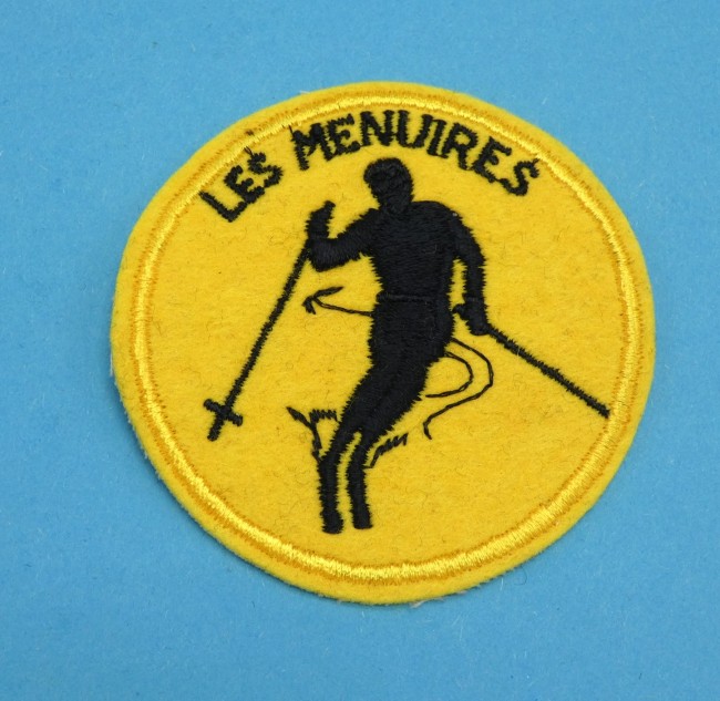 Ecusson brodé skieur Les Menuires