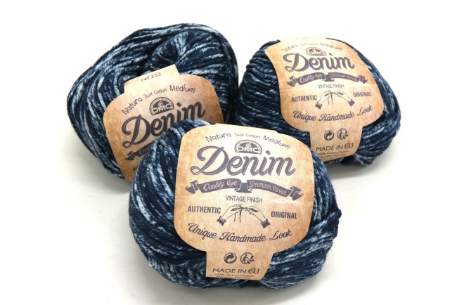  pelotes coton DMC natural DENIM C 17  G 1460 bleu jean