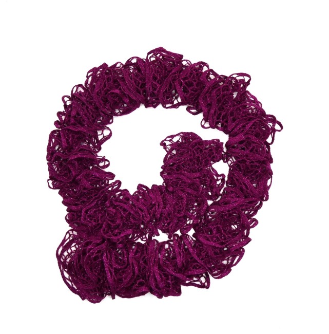 Echarpe femme violette pailletée