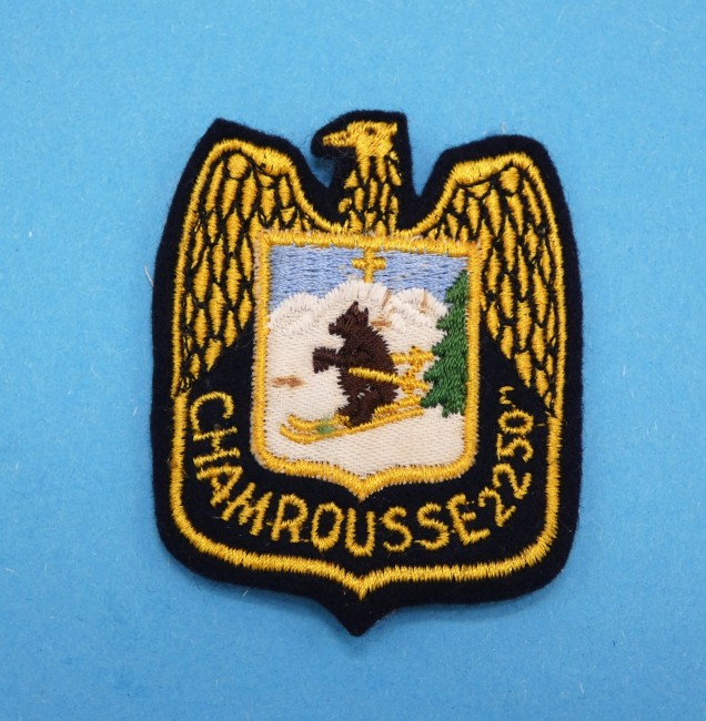 Ecusson brodé ville CHAMROUSSE 2250 M