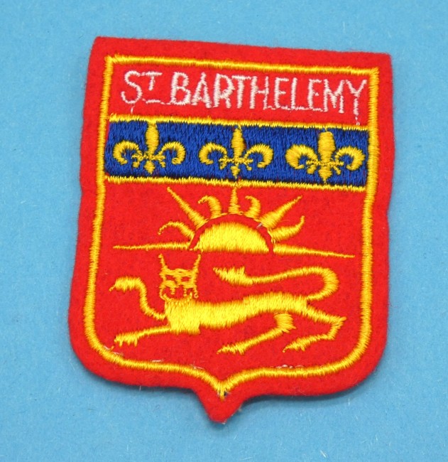 Ecusson brodé ville Saint Barthelemy 