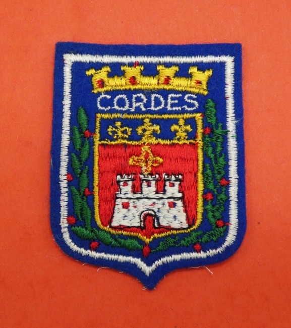 Ecusson brodé ville CORDES