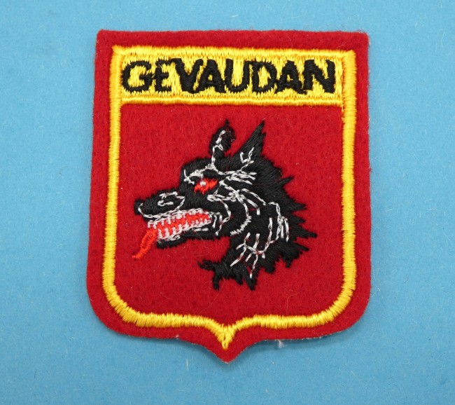 Ecusson collection brodé ville GEVAUDAN