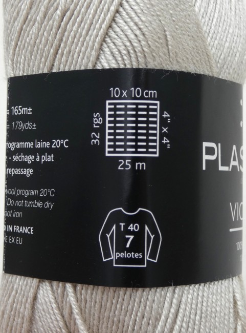 Fil à tricoter Plassard Victoire 27 beige