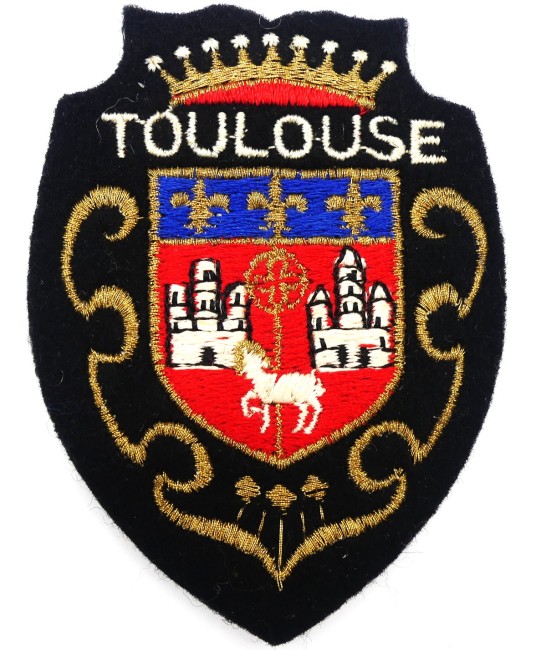 Ecusson meresse brodé ville Toulouse 