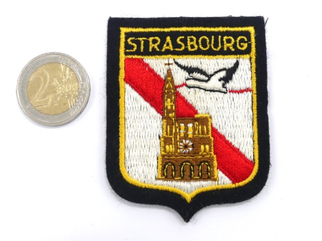 Ecusson brodé ville Strasbourg cathédrale 