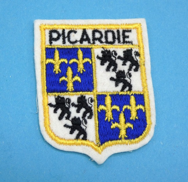 Ecusson brodé ville PICARDIE 
