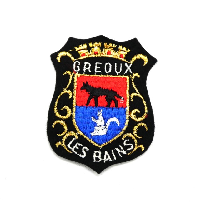 Ecusson brodé ville GREOUX LES BAINS