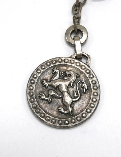 Porte clé ancien collection métal voiture peugot