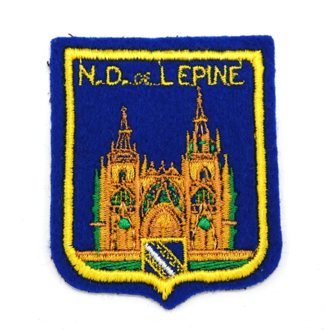 Ecusson brodé N . D de L 'Epine 