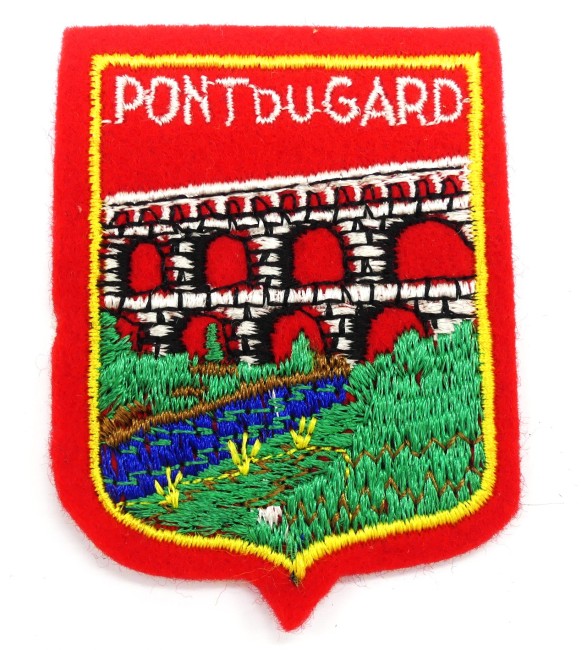 Ecusson brodé Pont du Gard 