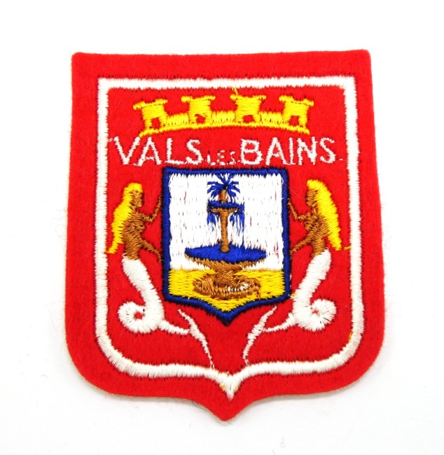 Ecusson brodé ville VALS LES BAINS 