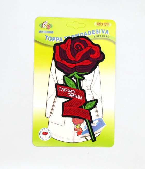 Patch thermocollant rose Bordeaux/ rouge