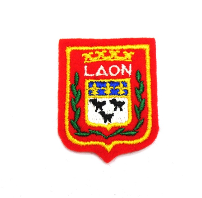 Petit écusson brodé ville Laon