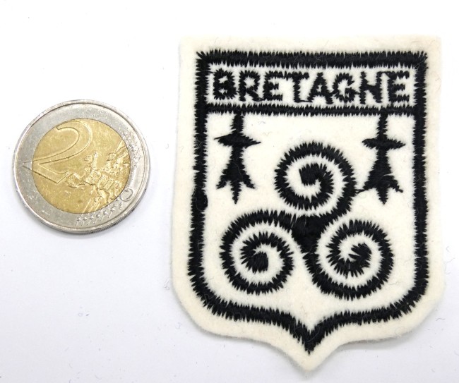 Ecusson collection brodé ville / région Bretagne