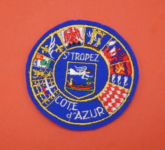 Ecusson brodé ville St Tropez cote d ' Azur 