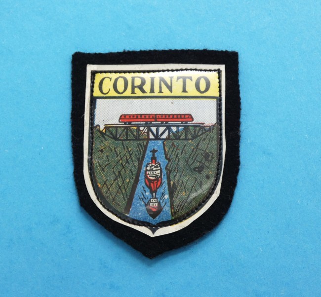 Ecusson brodé ville CORINTO ( Cirinthe , Grèce )